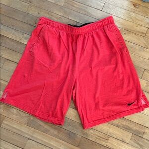 Nike Men's Vibrant Red Sports Shorts